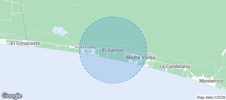 El Gariton Airbnb map